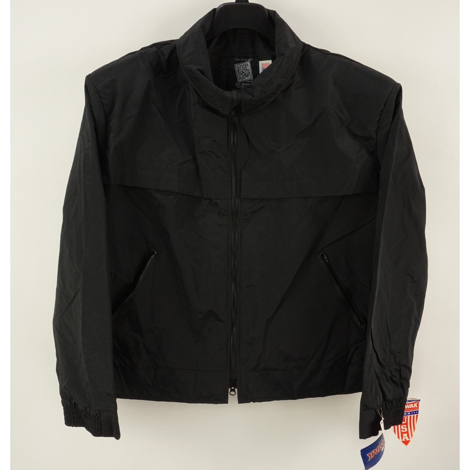 Vintage Deadstock Spiewak Hardshell Utility Jacket Men's Xl Black Waterproof Zip